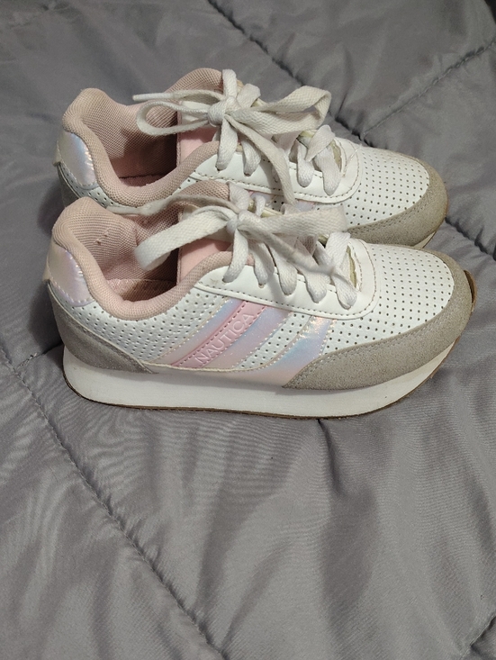 Nautica Other - Nautica White and Light Pink Girls Athletic Sneakers